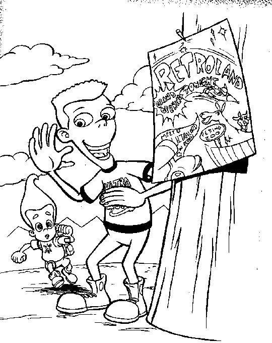 Desenho gratuito Jimmy Neutron #48906 da colecao Desenhos Animados e Séries Animadas para imprimir