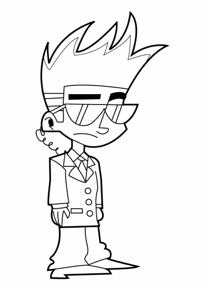 Desenho imprimível de Johnny Test #35176 para colorir, pertence à coleção Desenhos Animados e Séries Animadas