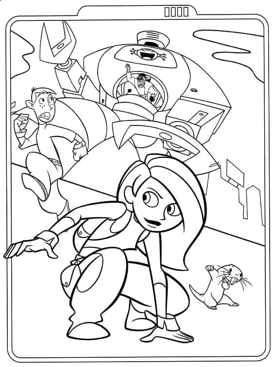 Desenho gratuito Kim Possible #212330 da colecao Desenhos Animados e Séries Animadas para imprimir