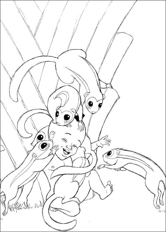 Desenho gratuito Kirikou #187551 da colecao Desenhos Animados e Séries Animadas para imprimir