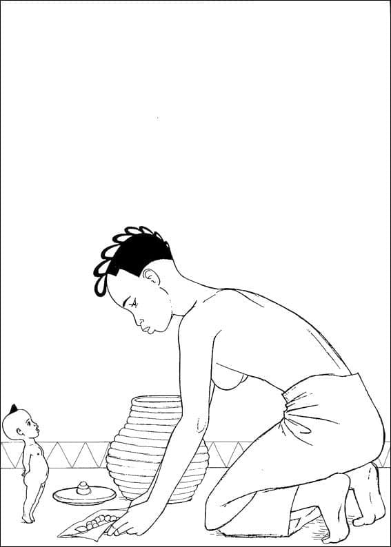 Desenho gratuito Kirikou #187568 da colecao Desenhos Animados e Séries Animadas para imprimir