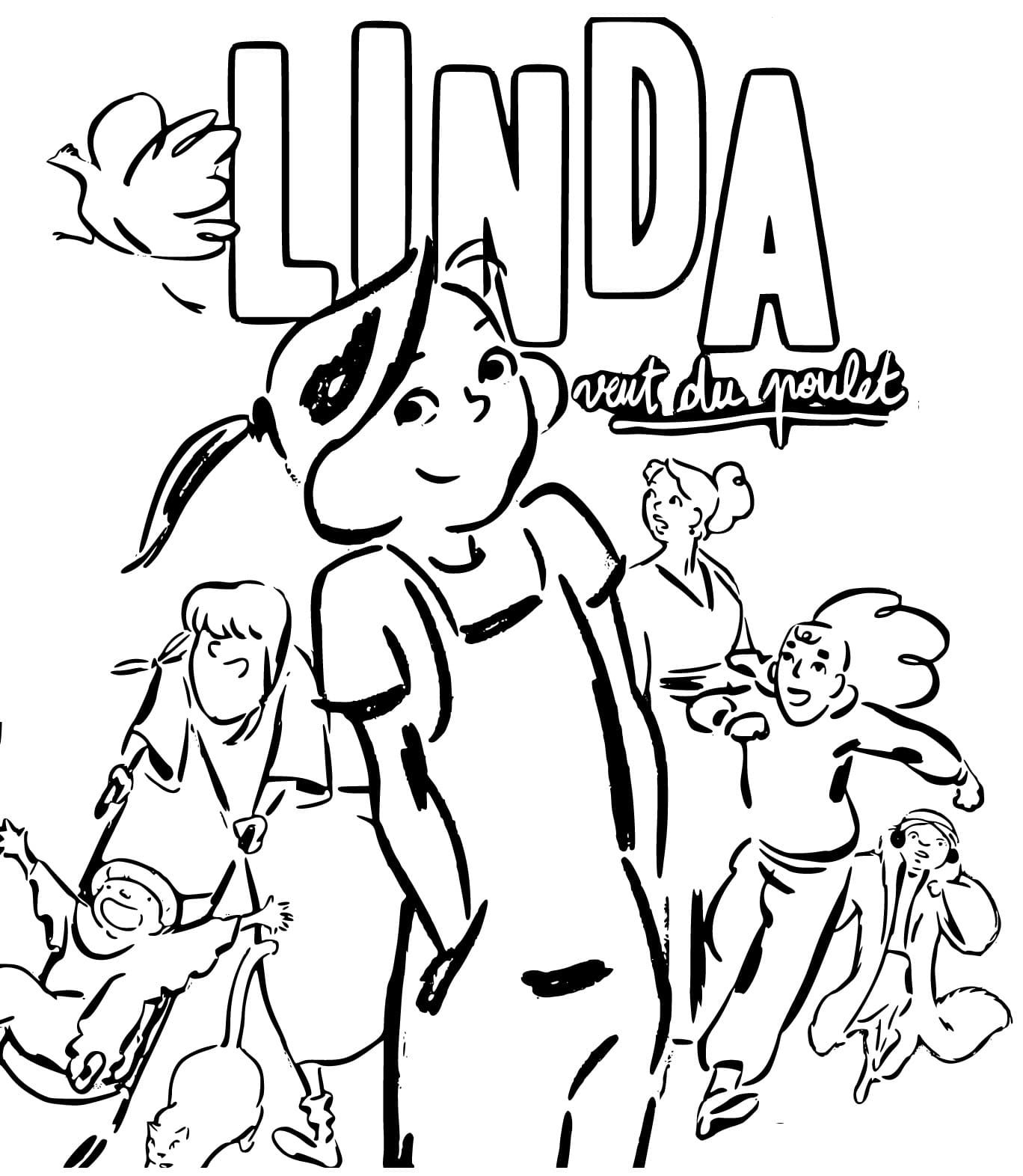 Desenho grátis de Linda Wants Chicken #211090 para crianças e adultos, coleção Desenhos Animados e Séries Animadas