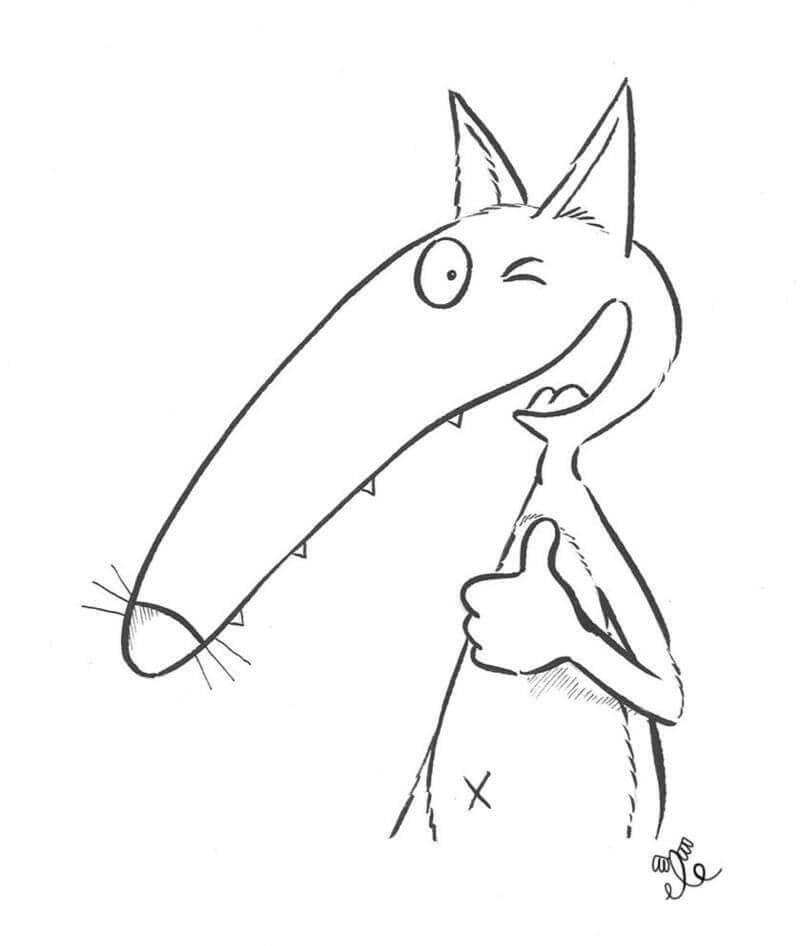 Desenho gratuito Lobo Auzou #217250 da colecao Desenhos Animados e Séries Animadas para imprimir