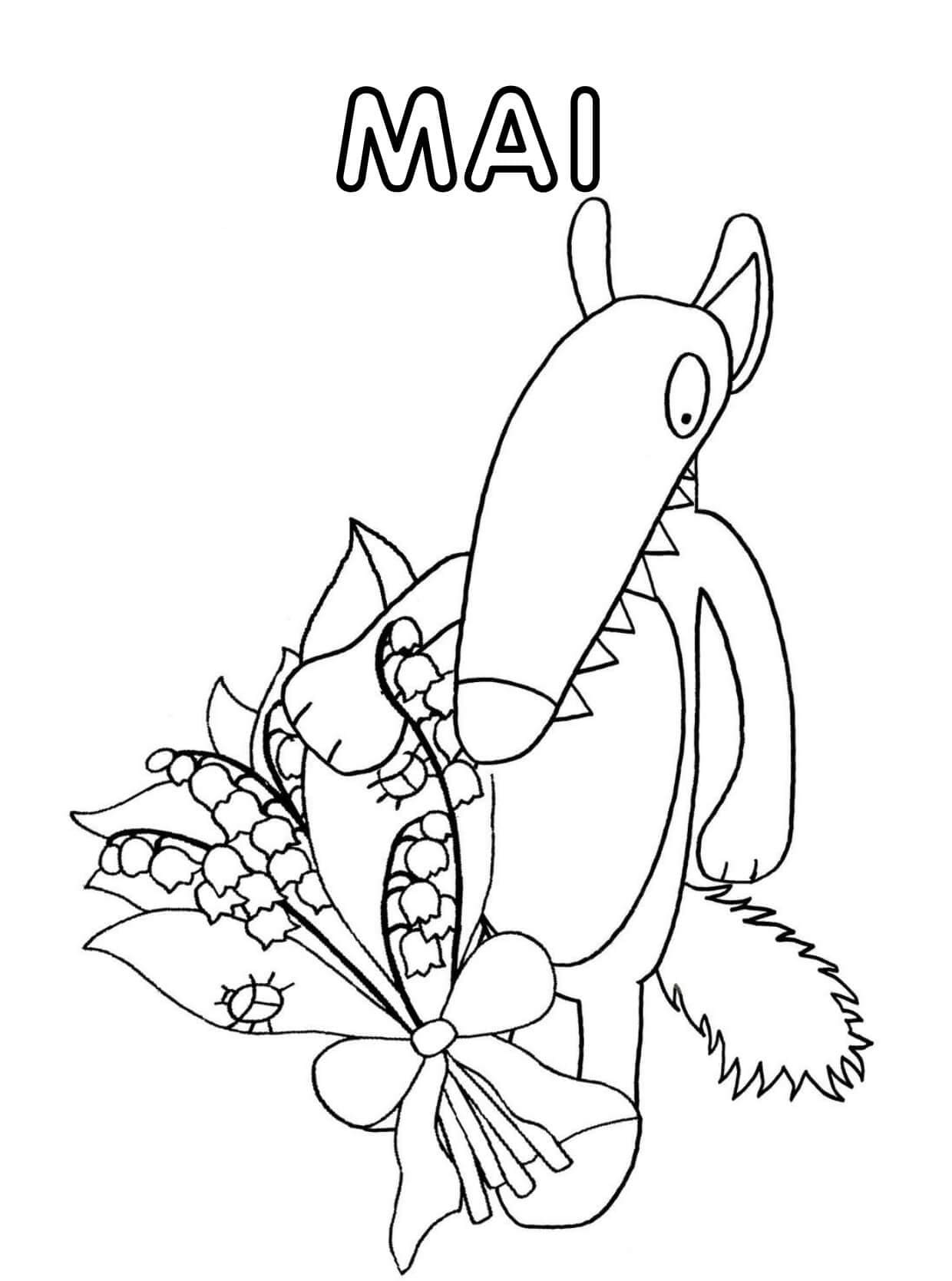 Desenho gratuito Lobo Auzou #217260 da colecao Desenhos Animados e Séries Animadas para imprimir