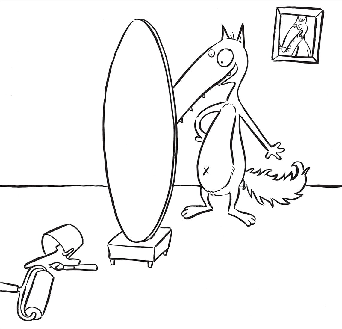 Desenho gratuito Lobo Auzou #217267 da colecao Desenhos Animados e Séries Animadas para imprimir