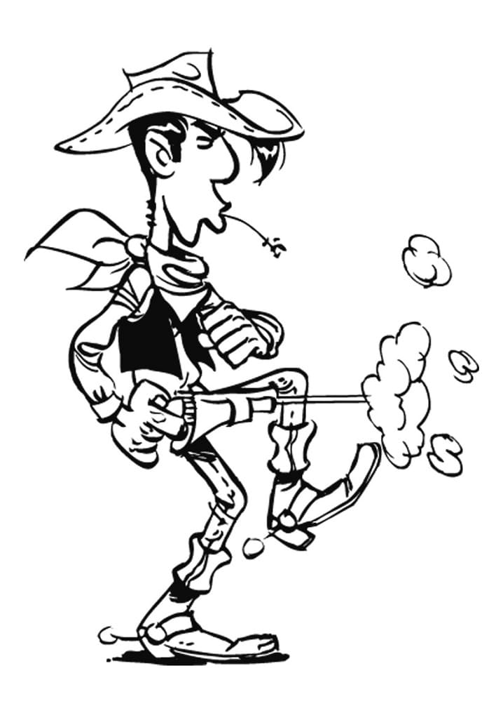 Desenho gratuito Lucky Luke #202704 da colecao Desenhos Animados e Séries Animadas para imprimir
