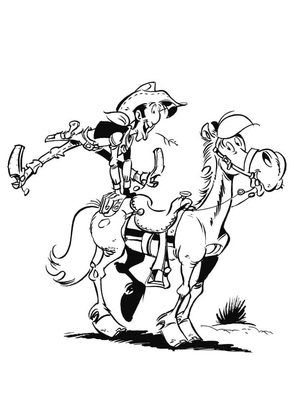 Desenho gratuito Lucky Luke #202707 da colecao Desenhos Animados e Séries Animadas para imprimir