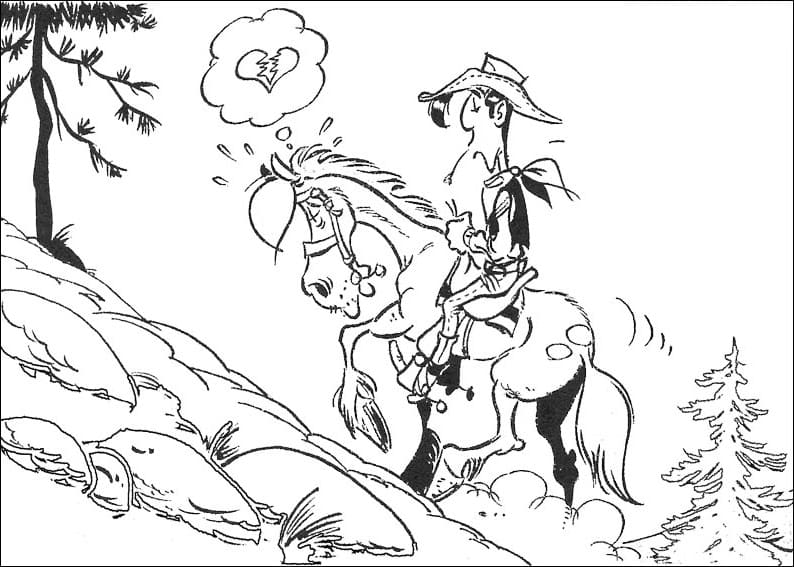 Desenho gratuito Lucky Luke #202716 da colecao Desenhos Animados e Séries Animadas para imprimir