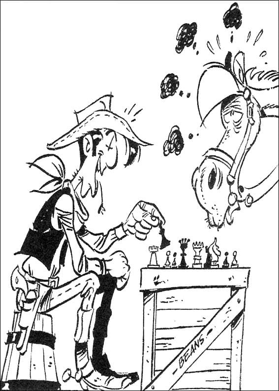 Desenho gratuito Lucky Luke #202719 da colecao Desenhos Animados e Séries Animadas para imprimir