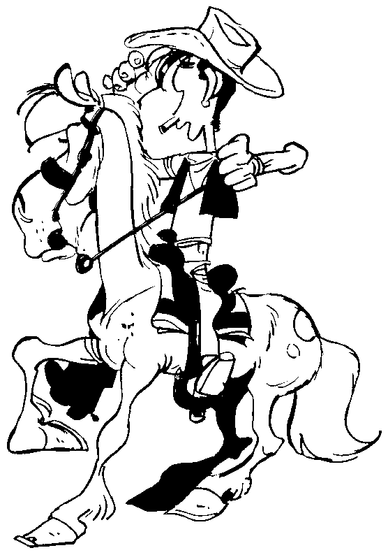 Desenho gratuito Lucky Luke #25540 da colecao Desenhos Animados e Séries Animadas para imprimir