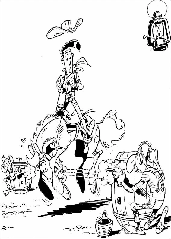 Desenho gratuito Lucky Luke #25589 da colecao Desenhos Animados e Séries Animadas para imprimir