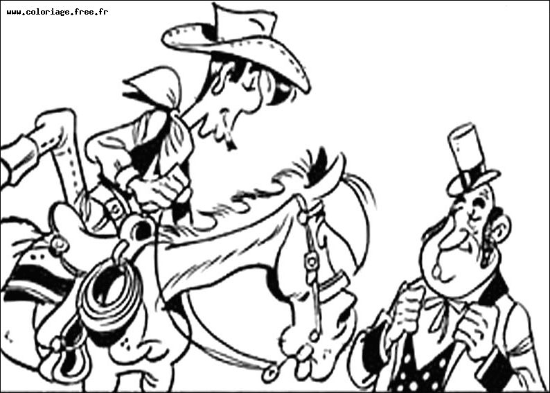 Desenho gratuito Lucky Luke #25618 da colecao Desenhos Animados e Séries Animadas para imprimir