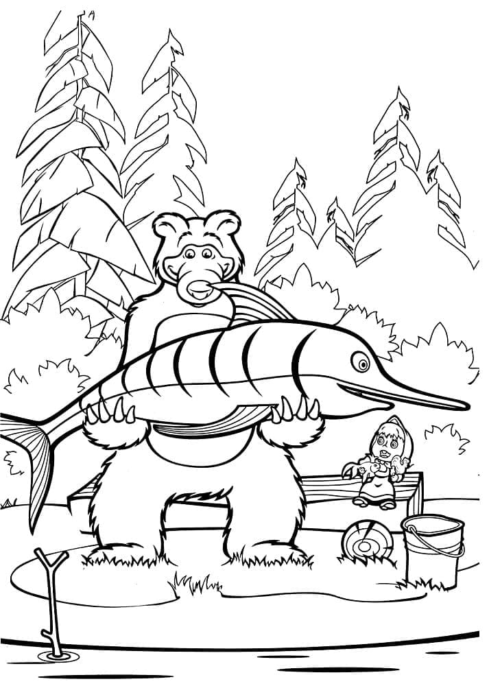 Desenho gratuito Masha e the Bear #215876 da colecao Desenhos Animados e Séries Animadas para imprimir Desenho gratuito Masha e the Bear #215876 da colecao Desenhos Animados e Séries Animadas para imprimir