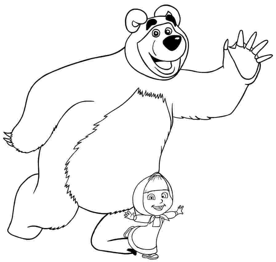 Atividade criativa: desenho de Masha e the Bear #215882 para colorir da coleção Desenhos Animados e Séries Animadas Atividade criativa: desenho de Masha e the Bear #215882 para colorir da coleção Desenhos Animados e Séries Animadas