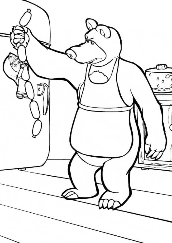Desenho gratuito Masha e the Bear #215886 da colecao Desenhos Animados e Séries Animadas para imprimir