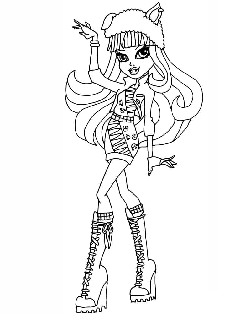 Desenho gratuito Monster High #196704 da colecao Desenhos Animados e Séries Animadas para imprimir