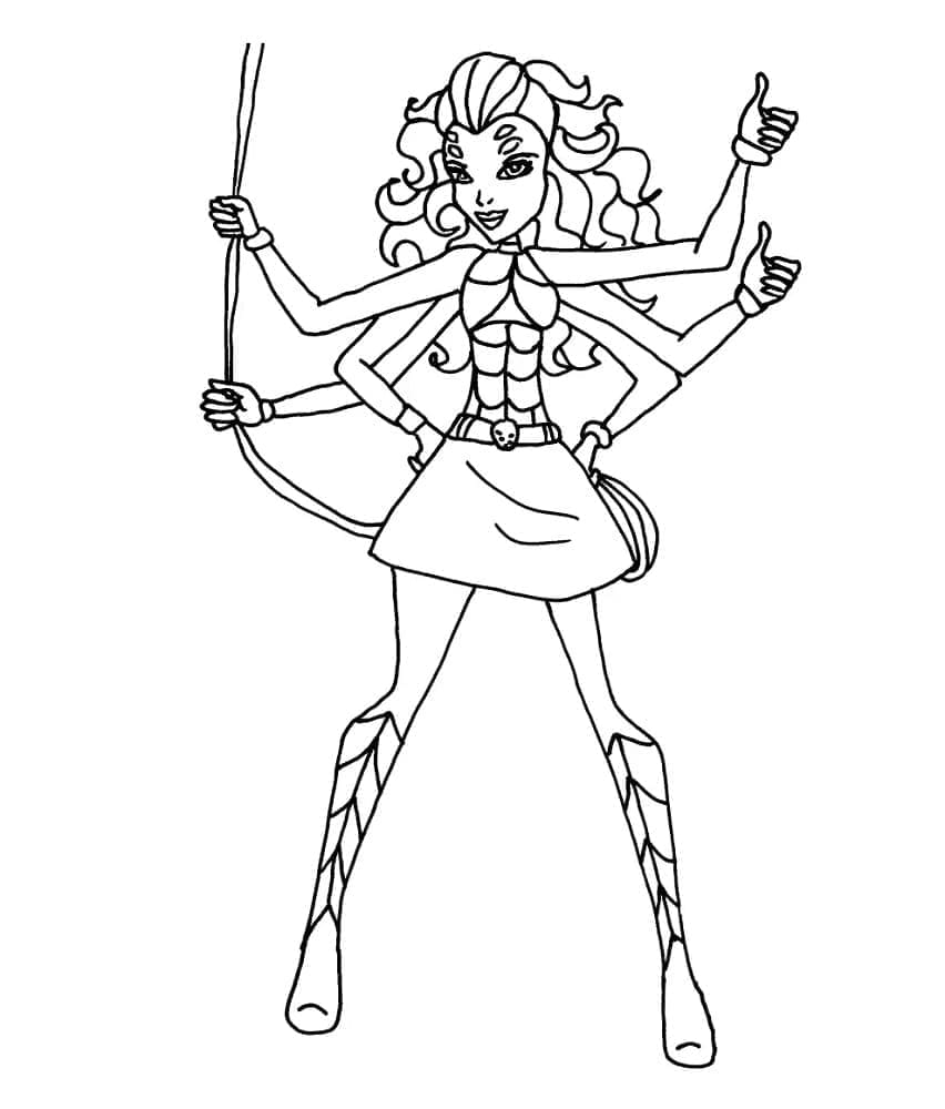 Desenho gratuito Monster High #196723 da colecao Desenhos Animados e Séries Animadas para imprimir