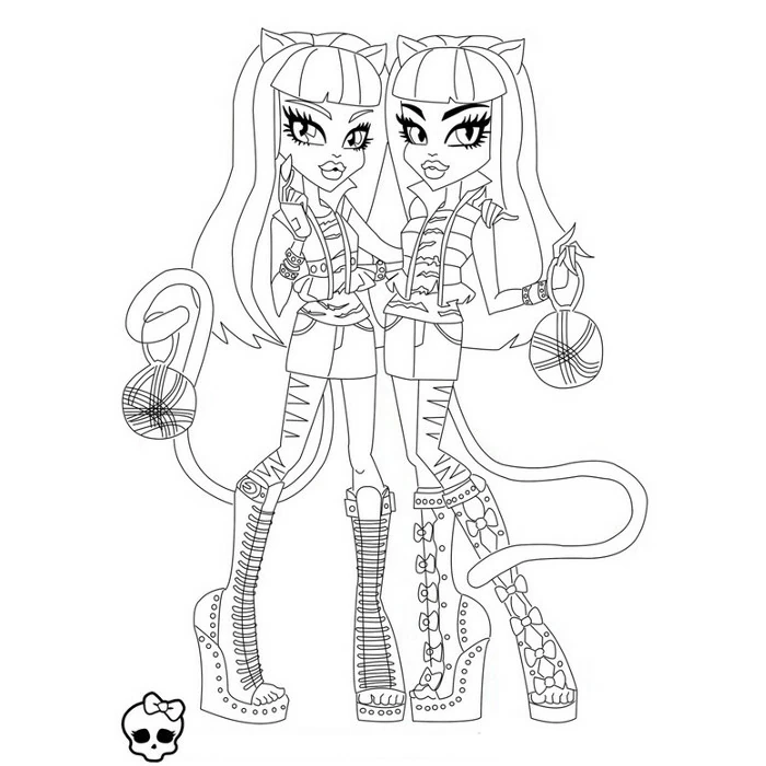 Página para colorir: Monster High (Desenhos Animados e Séries Animadas) #24872 - Páginas para Colorir Imprimíveis Gratuitamente
