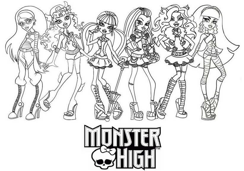 Página para colorir: Monster High (Desenhos Animados e Séries Animadas) #24876 - Páginas para Colorir Imprimíveis Gratuitamente