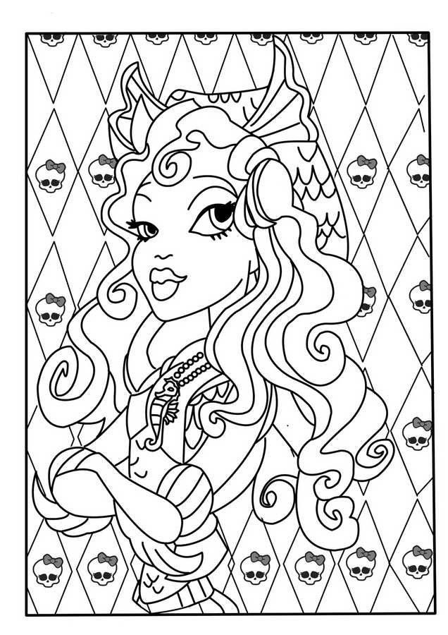 Desenho gratuito Monster High #24885 da colecao Desenhos Animados e Séries Animadas para imprimir