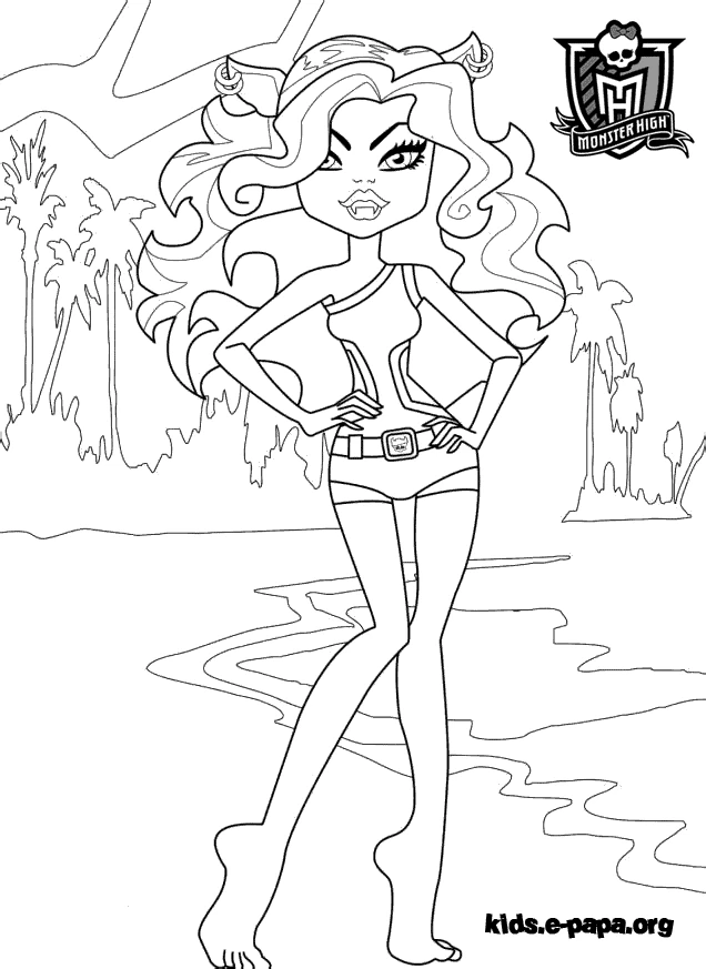 Desenho grátis de Monster High #24960 para crianças e adultos, coleção Desenhos Animados e Séries Animadas