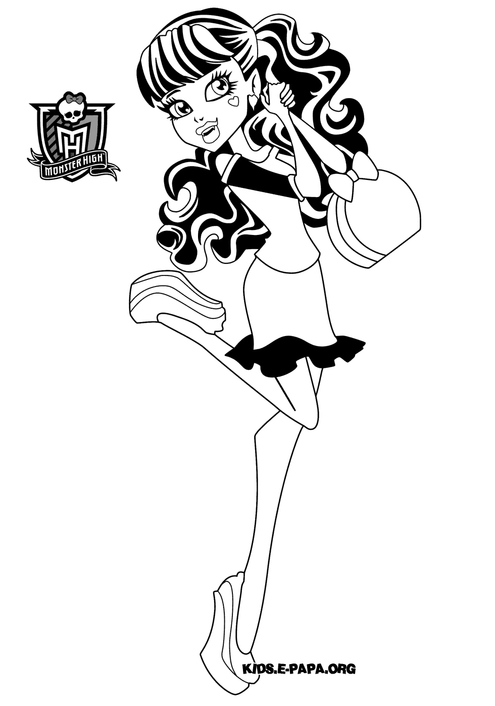 Desenho gratuito Monster High #24965 da colecao Desenhos Animados e Séries Animadas para imprimir