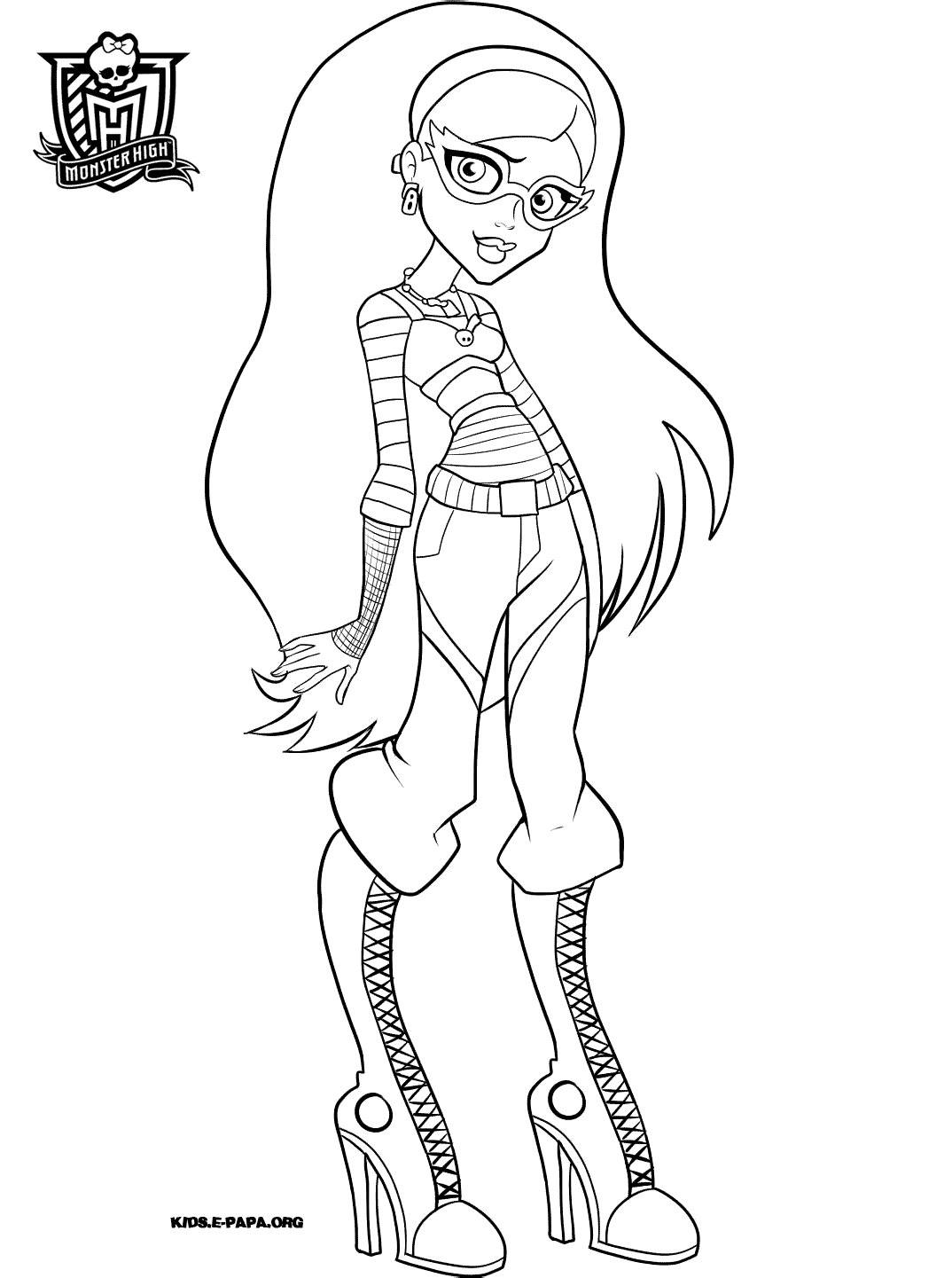 Desenho gratuito Monster High #24969 da colecao Desenhos Animados e Séries Animadas para imprimir