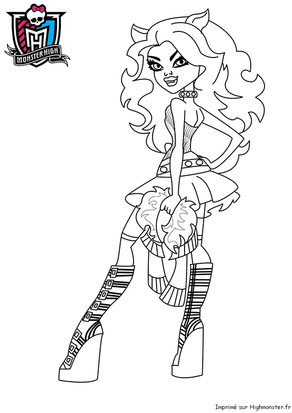 Página para colorir: Monster High (Desenhos Animados e Séries Animadas) #24978 - Páginas para Colorir Imprimíveis Gratuitamente