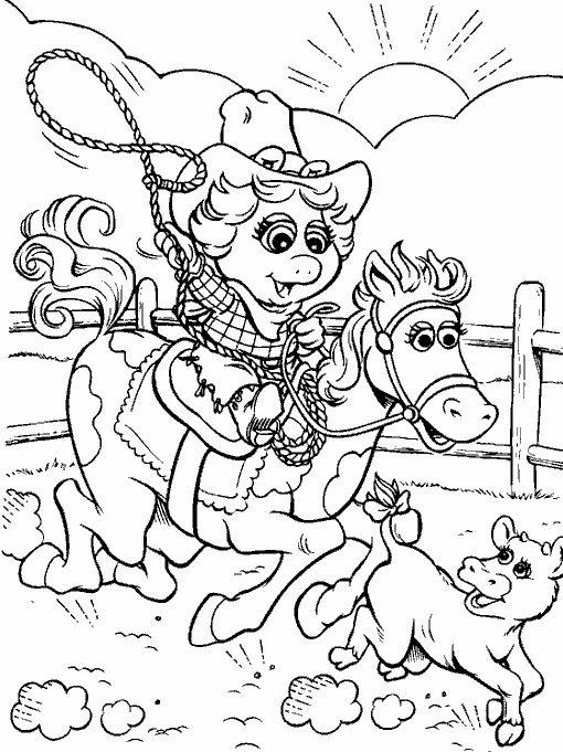 Desenho para colorir Muppets #31977 da coleção Desenhos Animados e Séries Animadas, pronto para imprimir