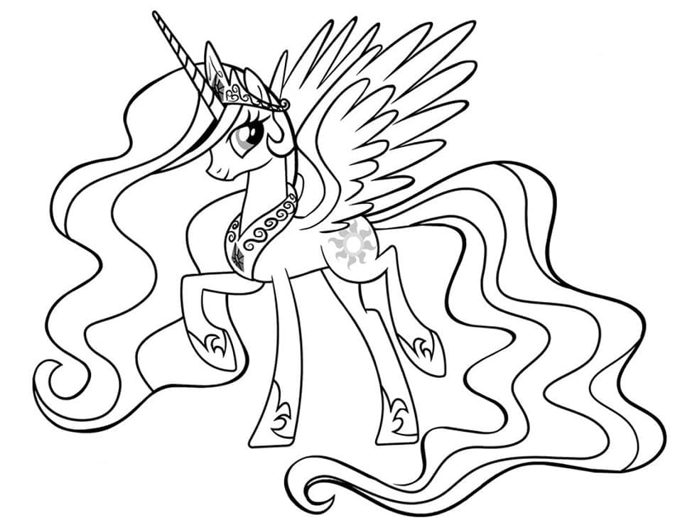 Desenho de My Little Pony #183323 para colorir, da coleção Desenhos Animados e Séries Animadas, imprimível grátis