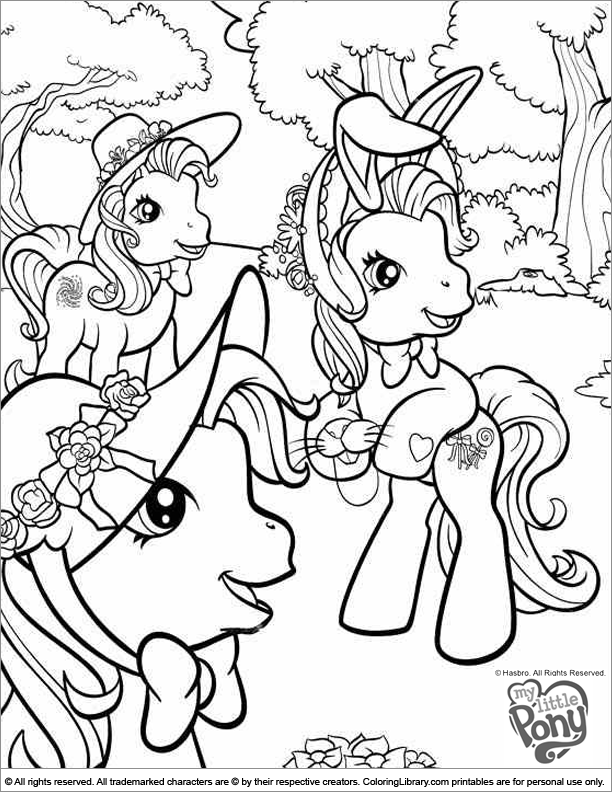 Desenho gratuito My Little Pony #42096 da colecao Desenhos Animados e Séries Animadas para imprimir