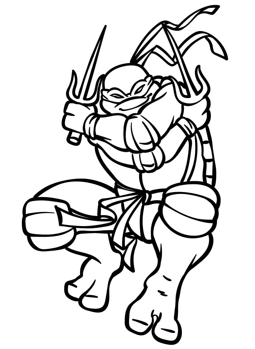 Desenho gratuito Ninja Turtle #183769 da colecao Desenhos Animados e Séries Animadas para imprimir