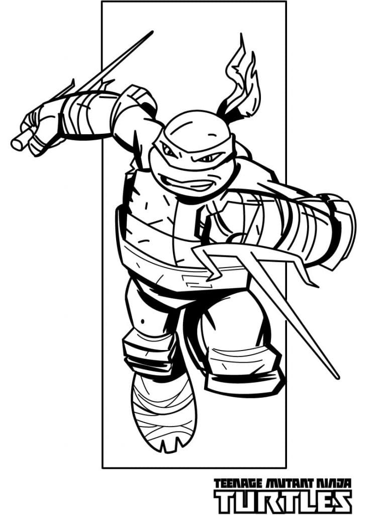 Desenho gratuito Ninja Turtle #183774 da colecao Desenhos Animados e Séries Animadas para imprimir