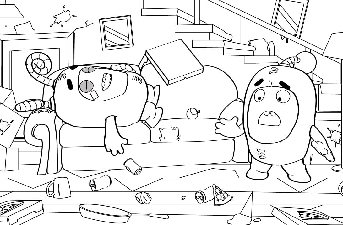 Desenho gratuito Oddbods #186529 da colecao Desenhos Animados e Séries Animadas para imprimir