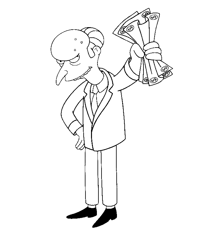 Desenho gratuito Os Simpsons #23854 da colecao Desenhos Animados e Séries Animadas para imprimir