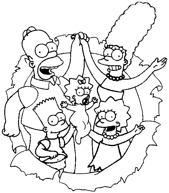 Desenho gratuito Os Simpsons #23866 da colecao Desenhos Animados e Séries Animadas para imprimir