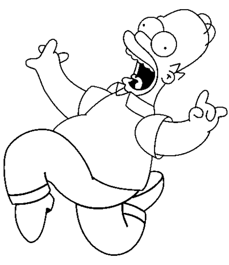 Desenho gratuito Os Simpsons #23878 da colecao Desenhos Animados e Séries Animadas para imprimir
