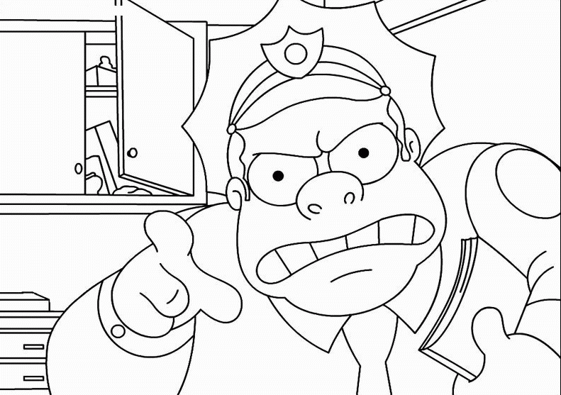 Desenho gratuito Os Simpsons #23885 da colecao Desenhos Animados e Séries Animadas para imprimir