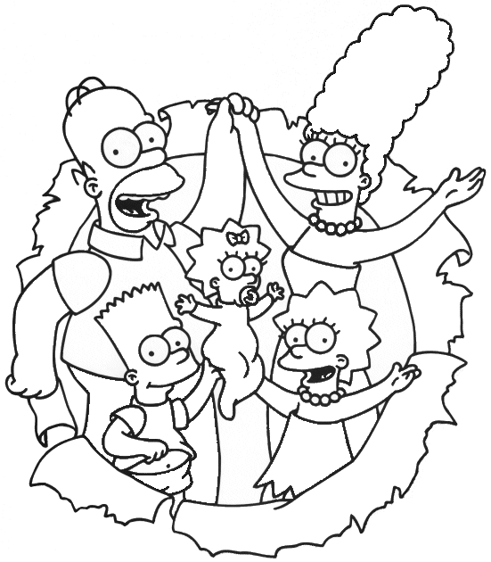 Desenho gratuito Os Simpsons #23909 da colecao Desenhos Animados e Séries Animadas para imprimir