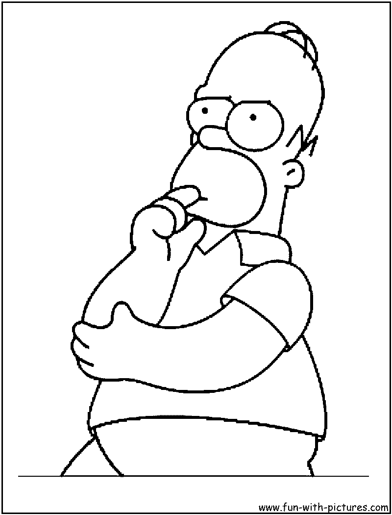 Desenho gratuito Os Simpsons #23914 da colecao Desenhos Animados e Séries Animadas para imprimir