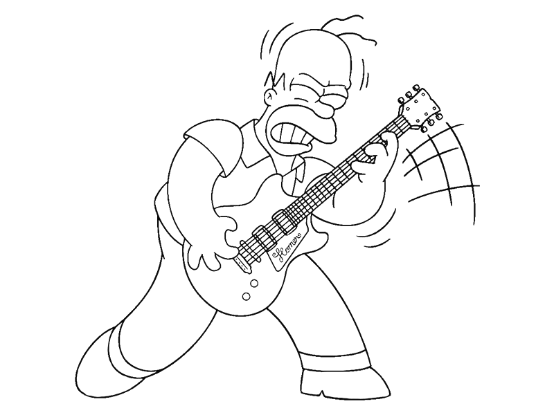 Desenho gratuito Os Simpsons #23933 da colecao Desenhos Animados e Séries Animadas para imprimir
