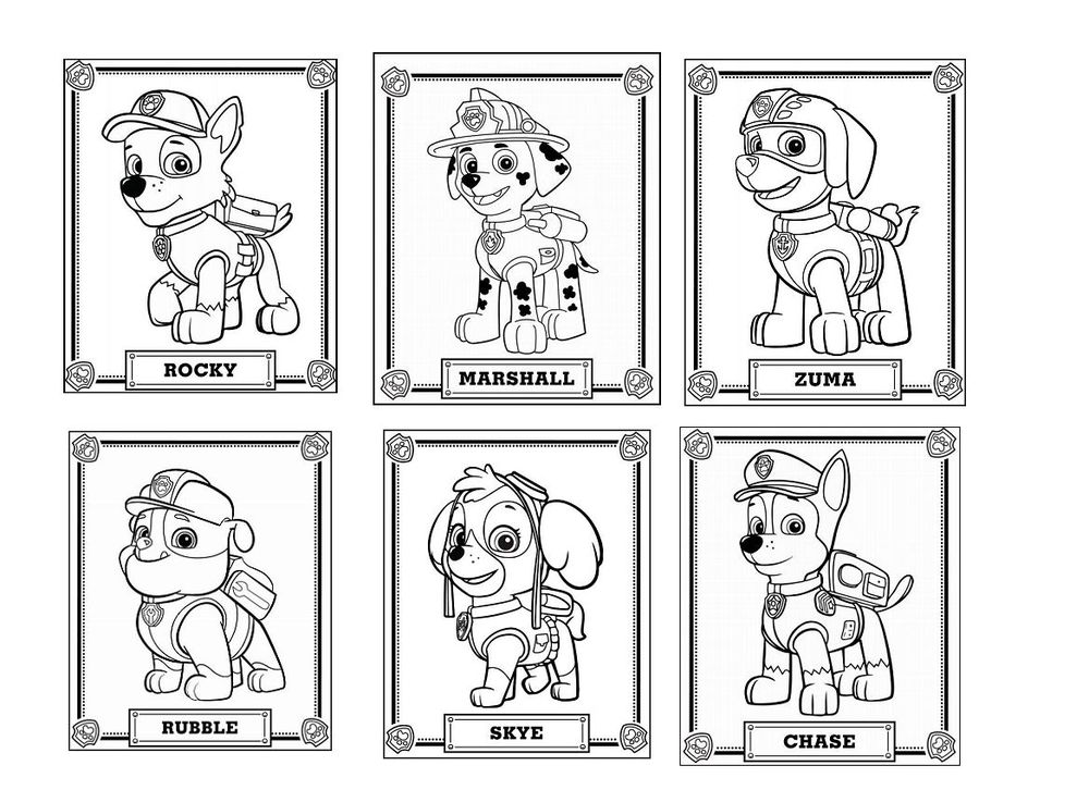 Página para colorir: Paw Patrol (Desenhos Animados e Séries Animadas) #44297 - Páginas para Colorir Imprimíveis Gratuitamente