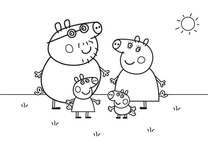 Desenho gratuito Peppa Pig #43905 da colecao Desenhos Animados e Séries Animadas para imprimir