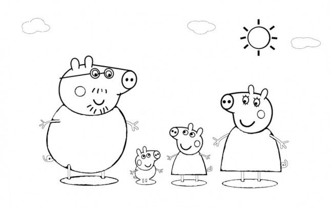 Desenho gratuito Peppa Pig #44100 da colecao Desenhos Animados e Séries Animadas para imprimir
