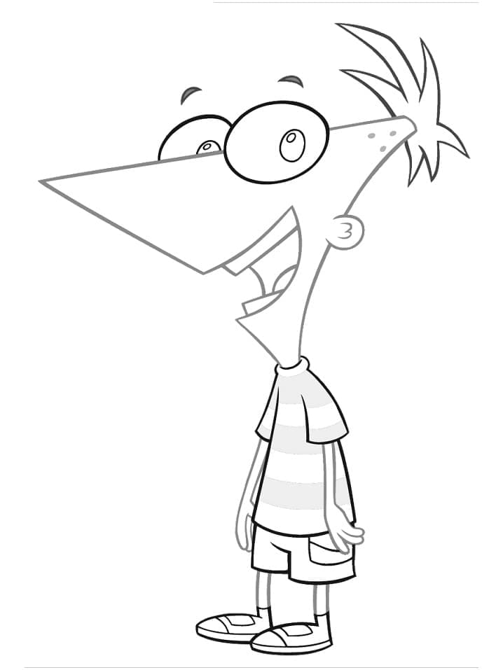 Desenho gratuito Phineas e Ferb #207757 da colecao Desenhos Animados e Séries Animadas para imprimir