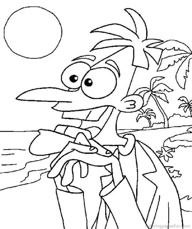 Desenho gratuito Phineas e Ferb #207761 da colecao Desenhos Animados e Séries Animadas para imprimir