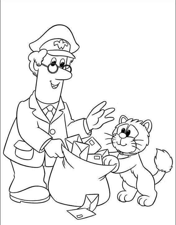 Desenho gratuito Postman Pat #49567 da colecao Desenhos Animados e Séries Animadas para imprimir