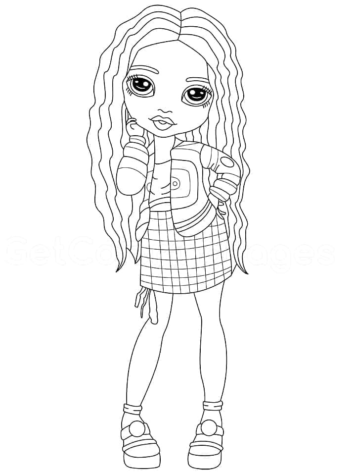 Desenho gratuito Rainbow High #201045 da colecao Desenhos Animados e Séries Animadas para imprimir