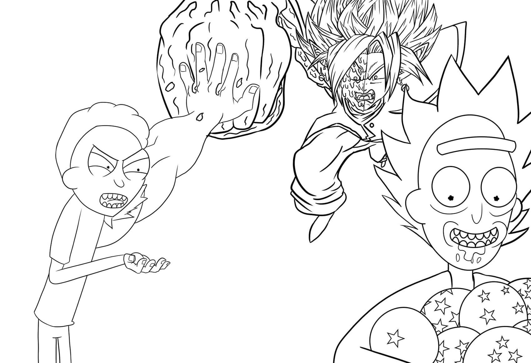 Desenho gratuito Rick e Morty #208193 da colecao Desenhos Animados e Séries Animadas para imprimir