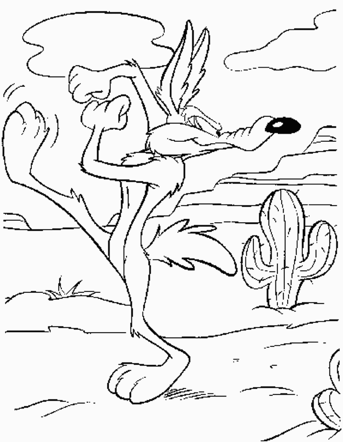 Desenho gratuito Road Runner e Wile E. Coyote #47255 da colecao Desenhos Animados e Séries Animadas para imprimir